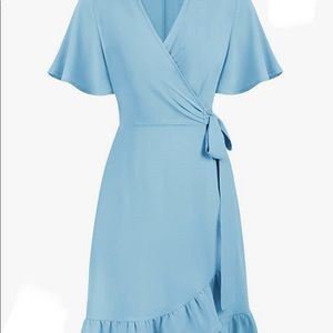 Blue Wrap Dress